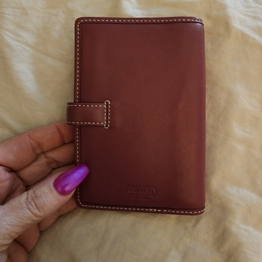 Coach Burgundy Leather Satchel - Picture 5 of 5